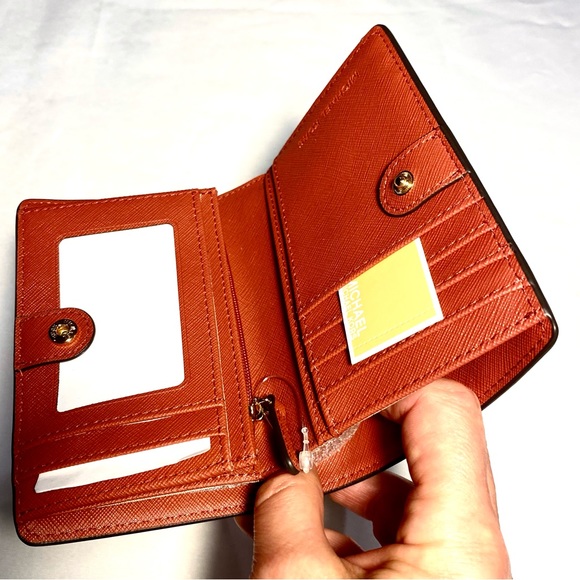 Wallet Leather Michael Kors Jet Set Charm Terracotta - Picture 13 of 13